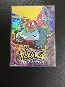 Venusaur Topps E3 Of 12 #3 NM Holo Foil 1999 Tv Animation Edition Pokemon Card - Image 1