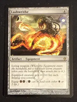 1x Lashwrithe (143) New Phyrexia MP MTG Magic the Gathering x1 MKE - Image 1