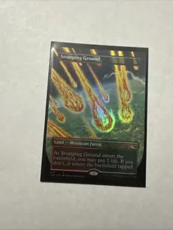 MTG Stomping Ground - Foil - Borderless, NM-Mint, English Unfinity - Image 1