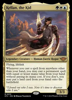 NM-Mint, English MTG Foil Kellan, the Kid - Foil Outlaws of Thunder Junction Mag - Image 1