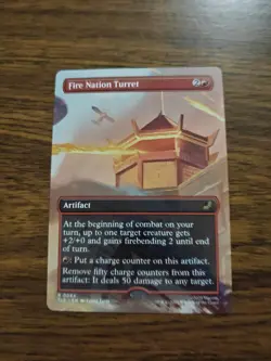 Mtg Fire Nation Turret Borderless TLE - Image 1