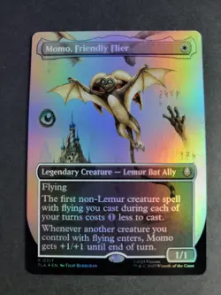 Momo, Friendly Flier (Borderless Foil) Rare MTG Avatar - Image 1