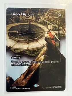 Magic The Gathering MTG Avatar Empty City Ruse Eternal Borderless Mythic - Image 1