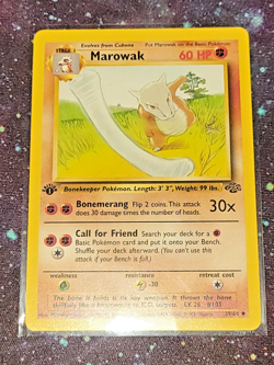 1999 Pokemon 1st Edition Jungle Set Marowak 39/64 LP - Image 1