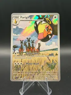 Pokemon TCG S&V Paldea Evolved Farigiraf 228/193 Illustration Rare Near Mint A4 - Image 1