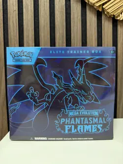 New Sealed Pokemon TCG: Mega Evolution Phantasmal Flames Elite Trainer Box ETB - Image 1