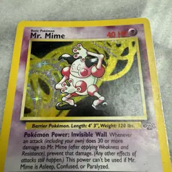 Pokemon TCG Mr. Mime Jungle 6/64 Holo Unlimited Holo Rare - Image 2
