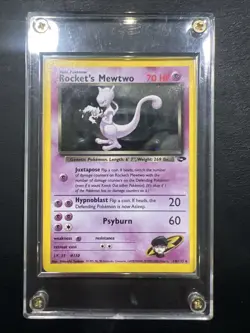 Pokemon 1999 Holo Gym Challenge Holo Rare Rocket’s Mewtwo 14/132 - Image 3