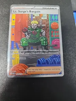 Lt. Surge's Bargain SIR Mega Evolution 185/132 Pokemon TCG - Image 1