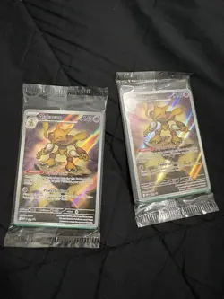 2025 Pokemon Mega Evolution Black Star Promo #009 Alakazam Sealed - Image 1