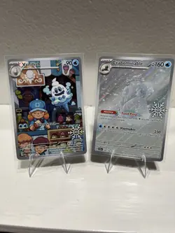 Vanillish 190/182 & Crabominable 149/142 Holiday 2025 Festive Stamp Pokemon - Image 1