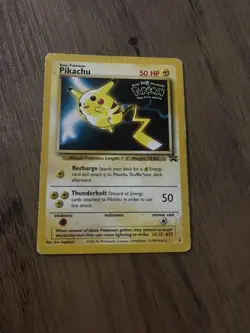 Pokemon Pikachu TCG Blackstar Promo Card 4 the First Movie 1999 Vintage MP - Image 1