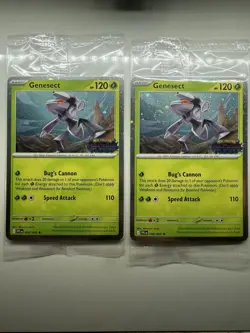 Sealed Pokemon TCG Genesect 008/094 Phantasmal Flames Stamped Best Buy Promo - Image 1