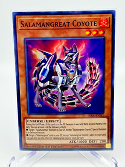 Yu-Gi-Oh! Salamangreat Coyote x2 - Limited Edition - RIRA-ENSE1 - Super Rare NM - Image 1