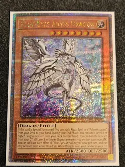 Blue-Eyes Abyss Dragon RA01-EN016 - Yu-gi-oh! Quarter Century Secret Rare NM - Image 1