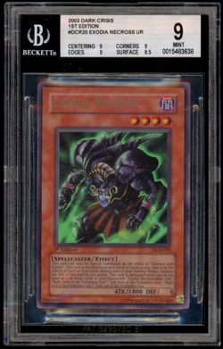 YuGiOh BGS 9 Mint - Exodia Necross 1st Edition DCR-020 Ultra Rare - Image 1