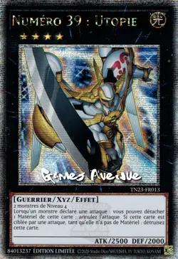 Yu-Gi-Oh ! Numero 39 : Utopie TN23-FR013 VF/Secret Rare Quart de Siecle (QCSE) - Image 1