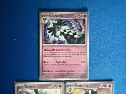 Gothitelle + Gothorita + Gothita 3-card Paldea Evolved Pokemon lot - PWE - Image 3