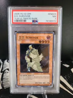 D.D. Survivor, TLM-EN023, Ultimate Rare!! PSA 7, Yugioh Card!! - Image 1