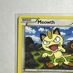Meowth 74/124 Regular Non-Holo Card XY Fates Collide Pokemon TCG LP - Image 3