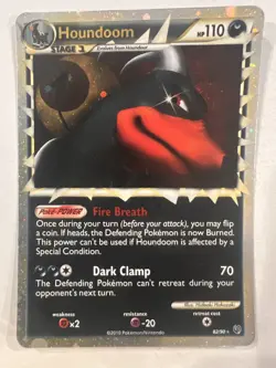 Pokemon Card - Houndoom Prime 82/90 HGSS Undaunted Ultra Rare Holo - Image 1