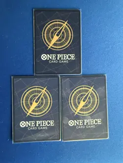 Kawamatsu One Piece TCG 3-card lot OP12 Uncommon+OP01/OP06 Common - ships PWE - Image 2
