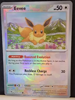 Eevee 074/131 Pokeball Reverse Holo Pokemon Card Prismatic Evolutions NM/MT - Image 2