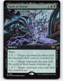 Rush of Dread (Extended Art) #327 foil Magic the Gathering Card - Image 1