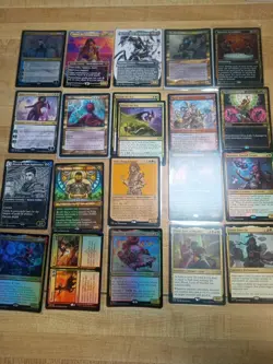20 Rare MTG Card Lot Full Art Foils Alt Arts And Retro Frame Multicolored Rares - Image 1