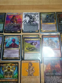 20 Rare MTG Card Lot Full Art Foils Alt Arts And Retro Frame Multicolored Rares - Image 3