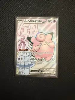 Pokemon TCG-Lillie's Clefairy EX 195 Scarlet & Violet Black Star Promo Card - Image 1