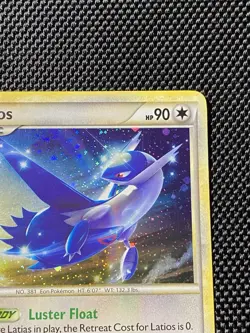 Latios and Latias HGSS10 + HGSS11 Swirl Black Star Promo Rare Holo Pokemon Cards - Image 5