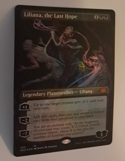 Liliana the Last Hope Borderless FOIL NM MTG Double Masters 2022 Magic Gathering - Image 1