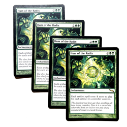 4x Hum of the Radix VLP Mirrodin Rare Playset MTG See Photos Magic the Gathering - Image 1