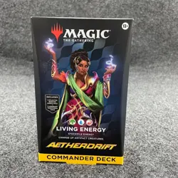 Magic The Gathering Aetherdrift Commander Deck Living Energy, Sealed, Worn - Image 1
