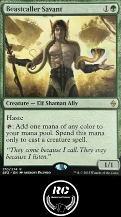 Beastcaller Savant NM MTG BFZ Tracked Fast Shipping - Image 1