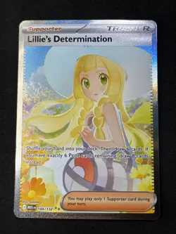 Lillie's Determination 184/132 Me01: Mega Evolution Holo Pokemon - Image 1