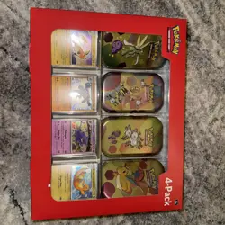 Pokemon 4 Mini Tins + 4 Promo Cards Bundle 1- 151 SAMS CLUB EXCLUSIVE Brand New - Image 1