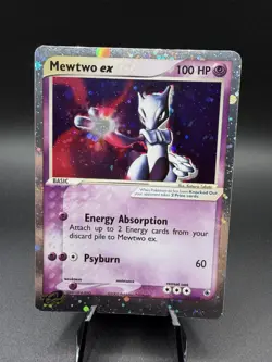 Pokemon Mewtwo EX TCG Holo Ultra Rare Card Ruby and Sapphire 101/109 - Image 1
