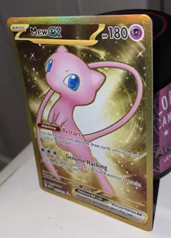 Mew ex 205/165 Gold Hyper Rare Holo Scarlet & Violet 151 Pokemon NM 2023 #2 - Image 2