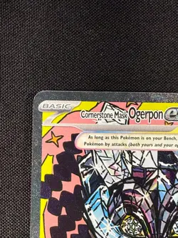 Pokemon TCG Ogerpon EX 160/131 Prismatic Evolutions Special Illustration Rare NM - Image 2
