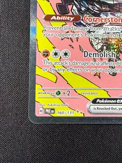 Pokemon TCG Ogerpon EX 160/131 Prismatic Evolutions Special Illustration Rare NM - Image 5