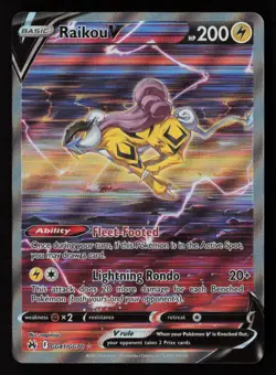 Raikou V GG41/GG70 Crown Zenith: Galarian Gallery Pokemon TCG NM - Image 1