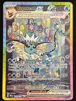 2025 Pokemon Prismatic Evolutions Vaporeon ex SIR 149/131 READ DESCRIPTION. - Image 1