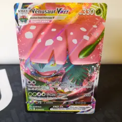 Pokemon TCG Venusaur VMAX SWSH102 Full Art Holo Black Star Promo - Image 1