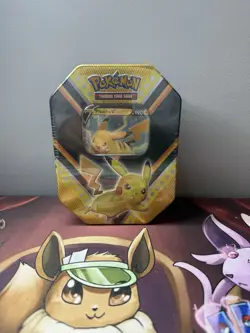 POKEMON TCG V POWERS TIN - PIKACHU V - BRAND NEW FACTORY SEALED - Image 1