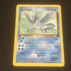 Articuno 17/62 1st Edition Pokemon TCG 1999 Fossil Non Holo Rare NM - Image 1