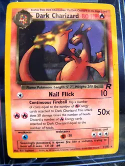 2000 Dark Charizard 21/82 Non-Holo Rare Team Rocket - Pokemon LP - EX+ / NM- - Image 1