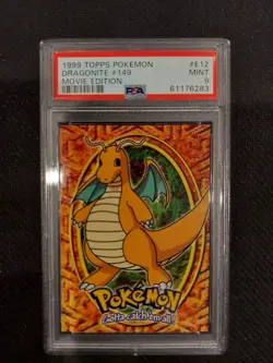PSA 9 Dragonite Topps Pokemon Movie Edition - Image 1