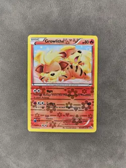Pokemon TCG Growlithe RC4/RC32 Holo Legendary Treasures: Radiant Collection - LP - Image 1